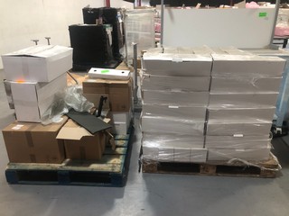 2x PALLETS OF ASSORTED MEDICAL ACCESSORIES TO INCLUDE HAMILTON  APE CARRIERS AND DUCTING (PALLET NN6 7GX 1695, CV35 9JY 801, LOAD NN6 7GX 238, CV35 9JY 293)