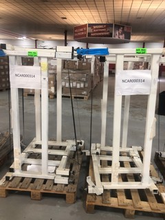 2x PALLETS OF BASES FOR MSC ADVANTAGE 1.2 BIOLOGICAL SAFETY CABINETS (PALLET NN6 7GX 370, 368, LOAD NN6 7GX 120)