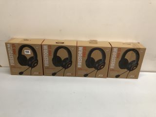 4 X ADX FIRESTORM PRO 23 WIRED GAMING HEADSETS