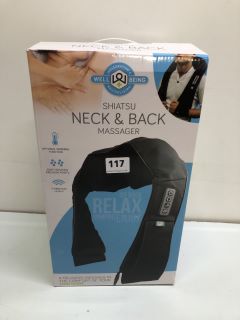 WELL BEING SHIATSU NECK & BACK MASSAGER