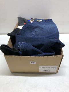 BOX OF ASSORTED CLOTHING INC URBAN STAR PREMIUM APPAREL JEANS (BLUE) SIZE: 34 X 30