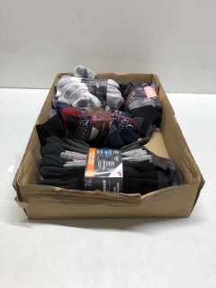 BOX OF ASSORTED SOCKS INC WATERPROOF VINTAGE OUTDOOR CREW SOCKS