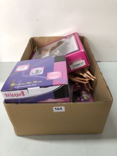 BOX OF ASSORTED ITEMS INC. BARBIE DOLLS