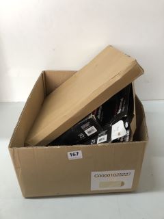 BOX OF ASSORTED ITEMS INC. PENDAFLEX REINFORCED HANDING FOLDERS