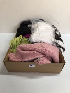 BOX OF ASSORTED WOMEN'S CLOTHING