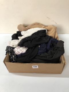 BOX OF ASSORTED WOMEN'S CLOTHING