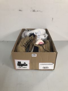 BOX OF ASSORTED FOOTWEAR