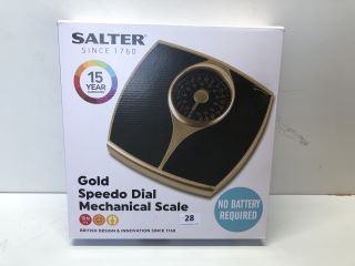 SALTER GOLD SPEEDO DIAL MECHANICAL SCALES