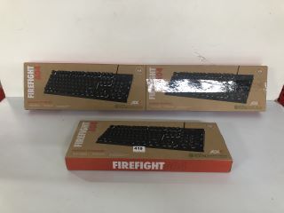 3 X ADX FIREFIGHT A04 GAMING KEYBOARDS