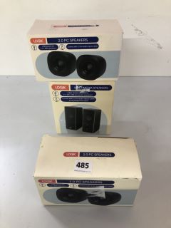 3 X ASSORTED LOGIK PC SPEAKERS