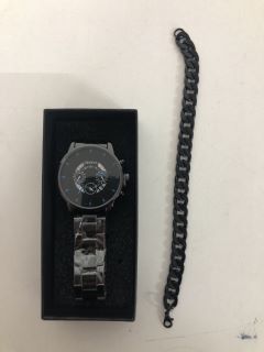 GENEVA MEN'S WRIST WATCH WITH BRACELET