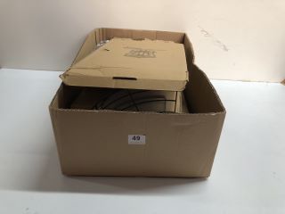BOX OF ASSORTED ITEMS INC. BATHROOM CORNER SHELF FOR COUNTER