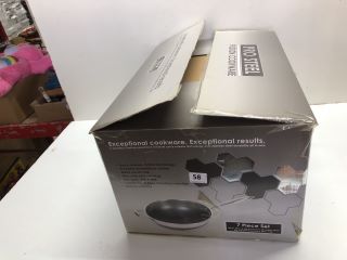 PRO STEEL FUSION COOKWARE 7 PIECE SET - RRP: £300