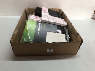 BOX OF ASSORTED TABLET CASES