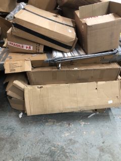 PALLET OF ASSORTED ITEMS INC TRAMPOLINE & CLOTHE DRYER