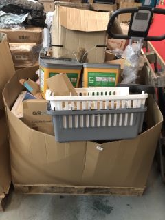 PALLET BOX OF ASSORTED ITEMS INC GYROOR ELECTRIC SCOOTER & SIKA FASTFIX ALL WEATHER