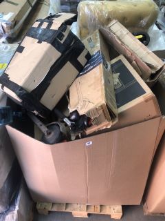 PALLET BOX OF ASSORTED ITEMS INC ELECTRIC SCOOTER & CORDLESS TRIMMER