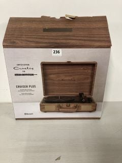 LIMITED EDITION CROSLEY CRUISER PLUS PORTABLE RECORD PLAYER WITH BLUETOOTH INPUT & OUTPUT - RRP £110