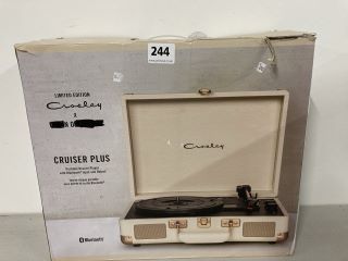 LIMITED EDITION CROSLEY CRUISER PLUS PORTABLE RECORD PLAYER WITH BLUETOOTH INPUT & OUTPUT - RRP £110