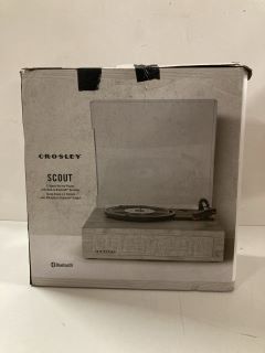 CROSLEY SCOUT 3-SPEED RECORD PLAYER WITH BUILT IN BLUETOOTH RECEIVER - RRP £100