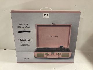 LIMITED EDITION CROSLEY CRUISER PLUS PORTABLE RECORD PLAYER WITH BLUETOOTH INPUT & OUTPUT - RRP £110