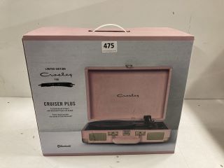 LIMITED EDITION CROSLEY CRUISER PLUS PORTABLE RECORD PLAYER WITH BLUETOOTH INPUT & OUTPUT - RRP £110