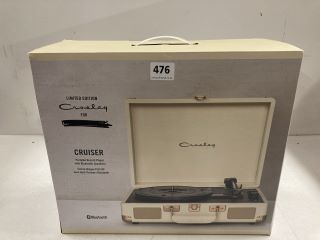 LIMITED EDITION CRUISER PORTABLE RECORD PLAYER WITH BLUETOOTH SPEAKERS - RRP £100