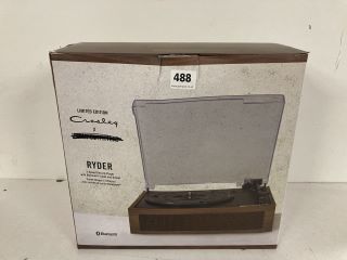 LIMITED EDITION CROSLEY RYDER 3-SPEED RECORD PLAYER WITH BLUETOOTH INPUT & OUTPUT - RRP £100