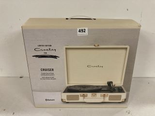 LIMITED EDITION CRUISER PORTABLE RECORD PLAYER WITH BLUETOOTH SPEAKERS - RRP £100