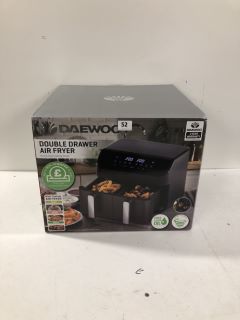 DAEWOO DOUBLE AIR FRYER 9L DUAL COOKING ZONES