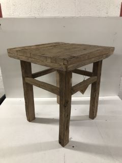 NKUKU HOME & LIFESTYLE IBO RECLAIMED WOOD SIDE TABLE