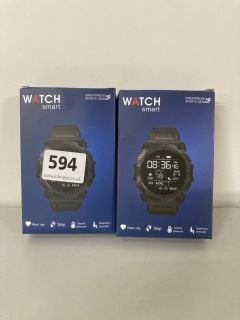 2 X WATCH SMART SWEATPROOF SPORTS GEAR EXERCISE WATCHES