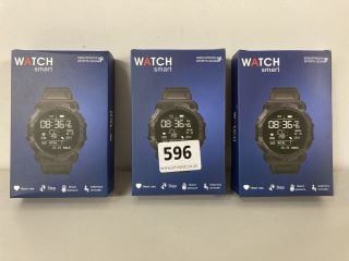 3 X WATCH SMART SWEATPROOF SPORTS GEAR EXERCISE WATCHES