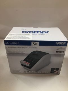 BROTHER PROFESSIONAL WIRELESS NETWORK LABEL PRINTER - MODEL QL-810WC