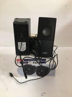3 X ASSORTED ITEMS TO INCLUDE LOGIK 2.0 PC SPEAKERS