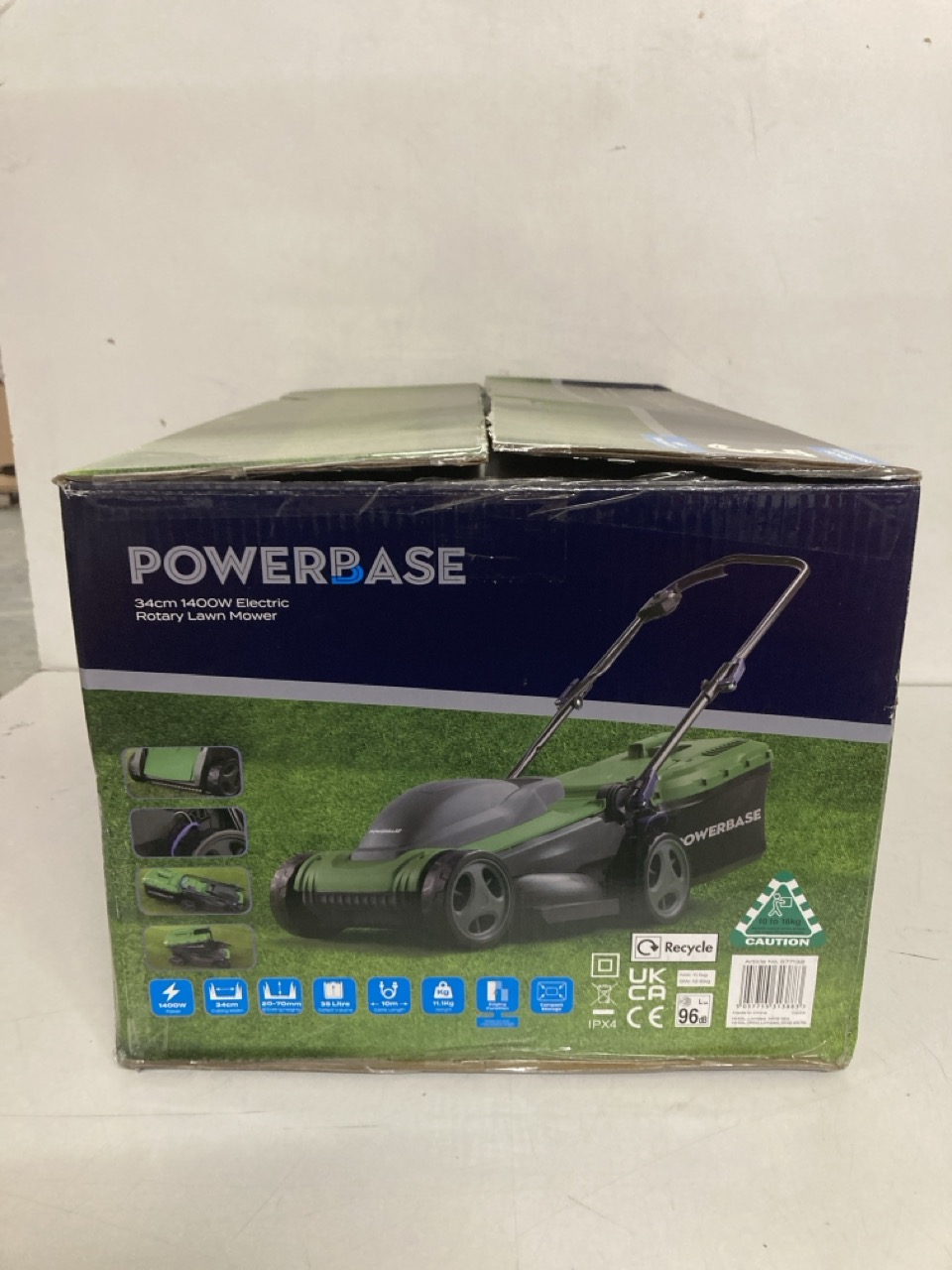 John Pye Auctions POWERBASE 34CM 1400W ELECTRIC ROTARY LAWN MOWER