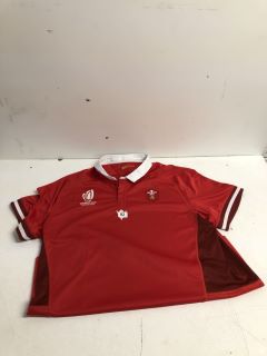 WALES MENS RUGBY JERSEY IN RED - SIZE 4XL