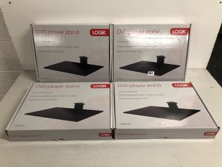 4 X LOGIK DVD PLAYER STANDS