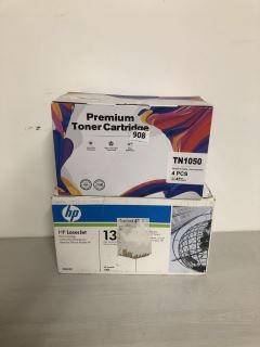 2 X ASSORTED TONER CARTRIDGES TO INCLUDE HP LASERJET