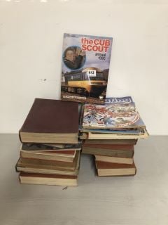 QTY OF ASSORTED BOOKS TO INCLUDE THE CUB SCOUT ANNUAL 1980