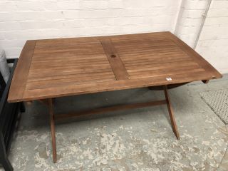 WOODEN OUTDOOR TABLE