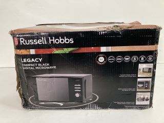 RUSSELL HOBBS LEGACY COMPACT BLACK DIGITAL MICROWAVE