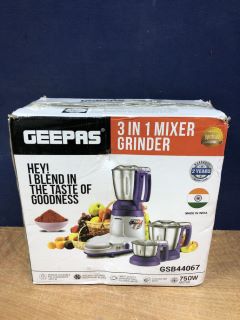 GEEPAS 3 IN 1 MIXER GRINDER