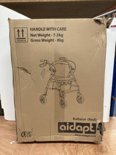 AIDAPT STEEL 4 WHEELED ROLLATOR