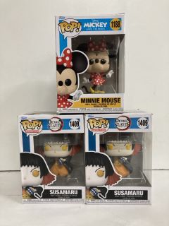 3 X POP DOLLS INC MINNIE MOUSE