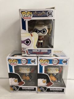 3 X POP DOLLS INC HARLEY QUINN