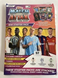 TOPPS MATCH ATTAX TRADING CARDS AND BINDER