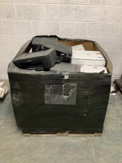 PALLET OF ASSORTED PRINTERS IN VARIOUS BRANDS & DESIGNS TO INCLUDE HP, PIXMA & CANON