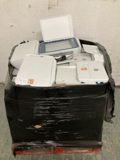 PALLET OF ASSORTED PRINTERS IN VARIOUS BRANDS & DESIGNS TO INCLUDE HP