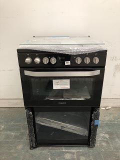 HOTPOINT FREESTANDING DOUBLE OVEN GAS COOKER MODEL: HDM67G9C2CB/UK